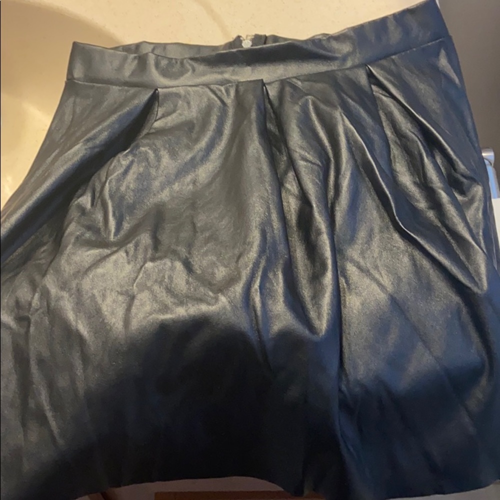 Faux leather skirt, new with tags.